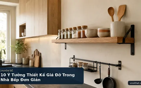 10 Ý Tưởng Thiết Kế Giá Đỡ Trong Nhà Bếp Đơn Giản