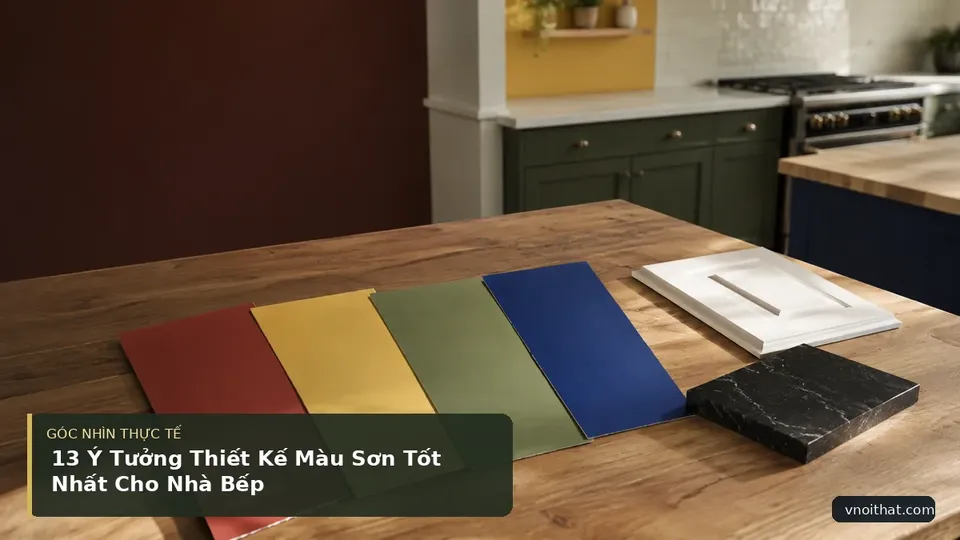 Chi tiết minh họa nội thất trong bài 13 Ý Tưởng Thiết Kế Màu Sơn Tốt Nhất Cho Nhà Bếp