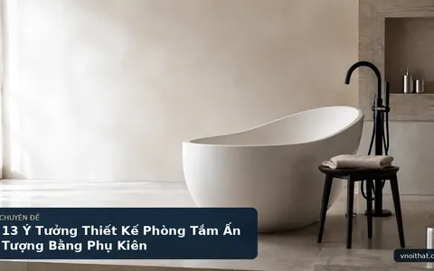 13 Ý Tưởng Thiết Kế Phòng Tắm Ấn Tượng Bằng Phụ Kiên
