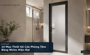 14 Mẹo Thiết Kế Cửa Phòng Tắm Bằng Nhôm Hiện Đại