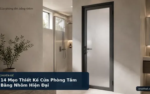 14 Mẹo Thiết Kế Cửa Phòng Tắm Bằng Nhôm Hiện Đại