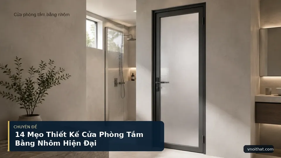 14 Mẹo Thiết Kế Cửa Phòng Tắm Bằng Nhôm Hiện Đại