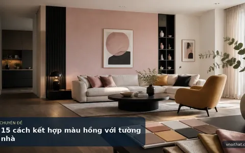 15 cách kết hợp màu hồng với tường nhà
