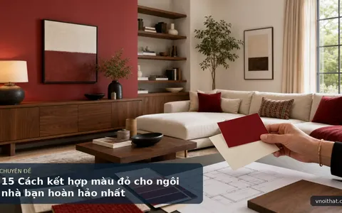 15 Cách kết hợp màu đỏ cho ngôi nhà bạn hoàn hảo nhất