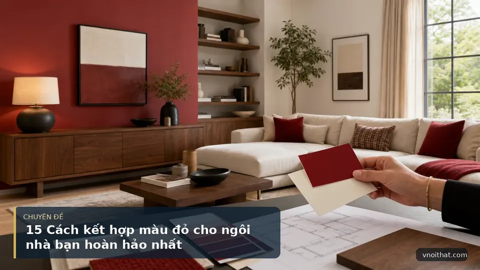 15 Cách kết hợp màu đỏ cho ngôi nhà bạn hoàn hảo nhất