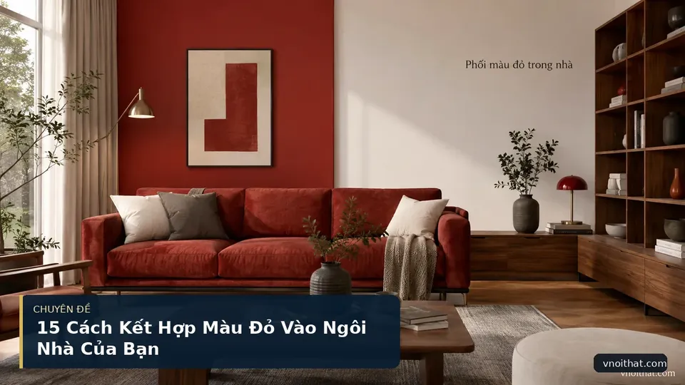 15 Cách Kết Hợp Màu Đỏ Vào Ngôi Nhà Của Bạn