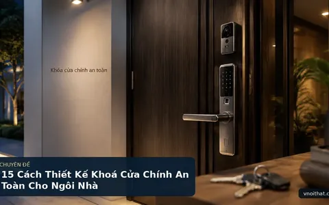 15 Cách Thiết Kế Khoá Cửa Chính An Toàn Cho Ngôi Nhà