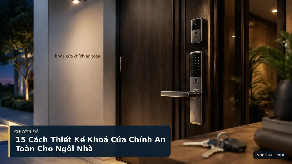 15 Cách Thiết Kế Khoá Cửa Chính An Toàn Cho Ngôi Nhà