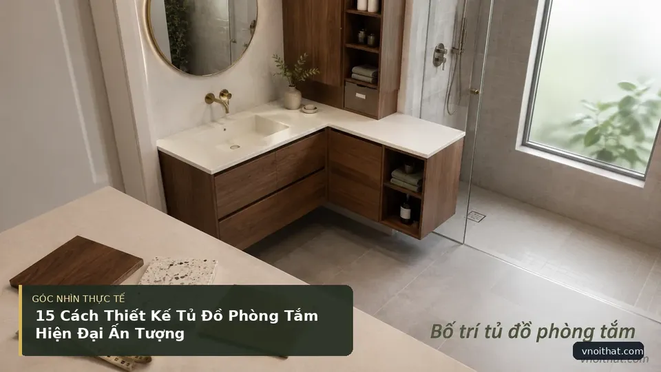 Chi tiết minh họa nội thất trong bài 15 Cách Thiết Kế Tủ Đồ Phòng Tắm Hiện Đại Ấn Tượng