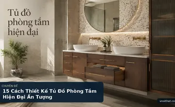 15 Cách Thiết Kế Tủ Đồ Phòng Tắm Hiện Đại Ấn Tượng