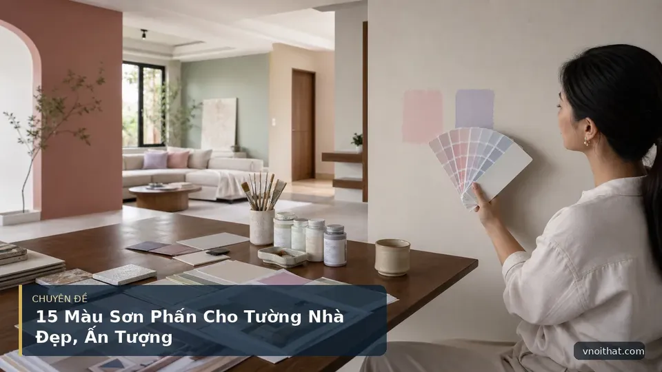 15 Màu Sơn Phấn Cho Tường Nhà Đẹp, Ấn Tượng