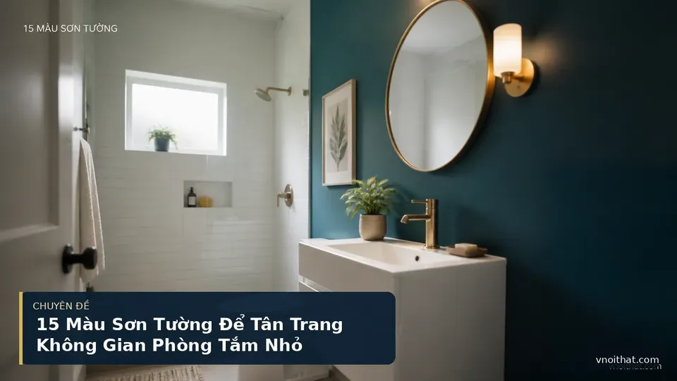 15 Màu Sơn Tường Để Tân Trang Không Gian Phòng Tắm Nhỏ