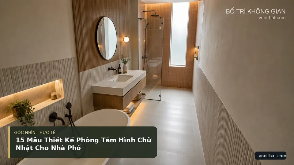 Chi tiết minh họa nội thất trong bài 15 Mẫu Thiết Kế Phòng Tắm Hình Chữ Nhật Cho Nhà Phố