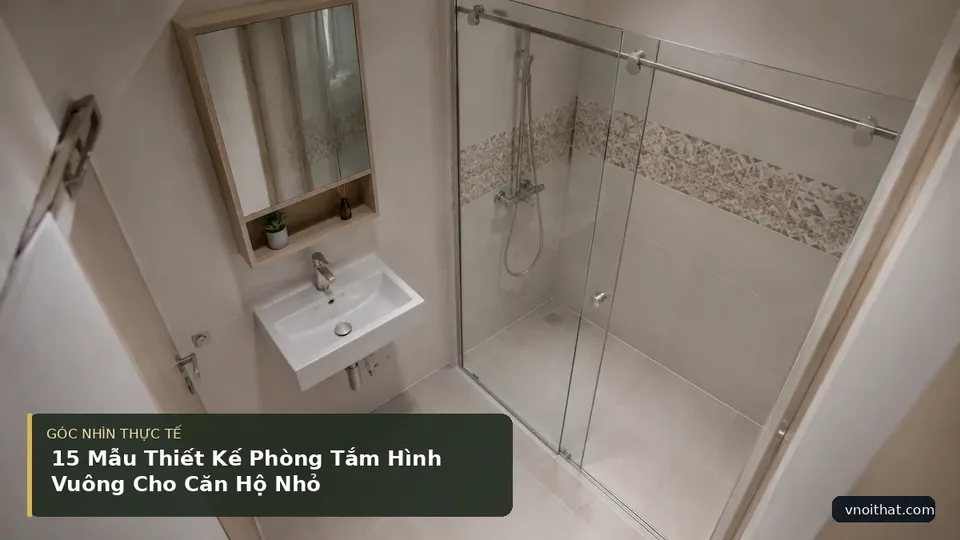 Chi tiết minh họa nội thất trong bài 15 Mẫu Thiết Kế Phòng Tắm Hình Vuông Cho Căn Hộ Nhỏ