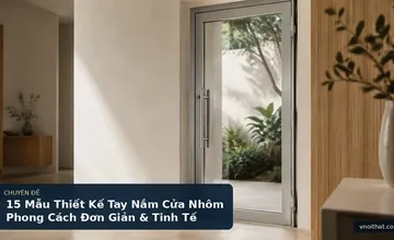 15 Mẫu Thiết Kế Tay Nắm Cửa Nhôm Phong Cách Đơn Giản & Tinh Tế