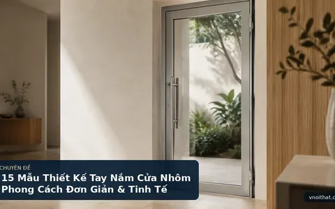 15 Mẫu Thiết Kế Tay Nắm Cửa Nhôm Phong Cách Đơn Giản & Tinh Tế