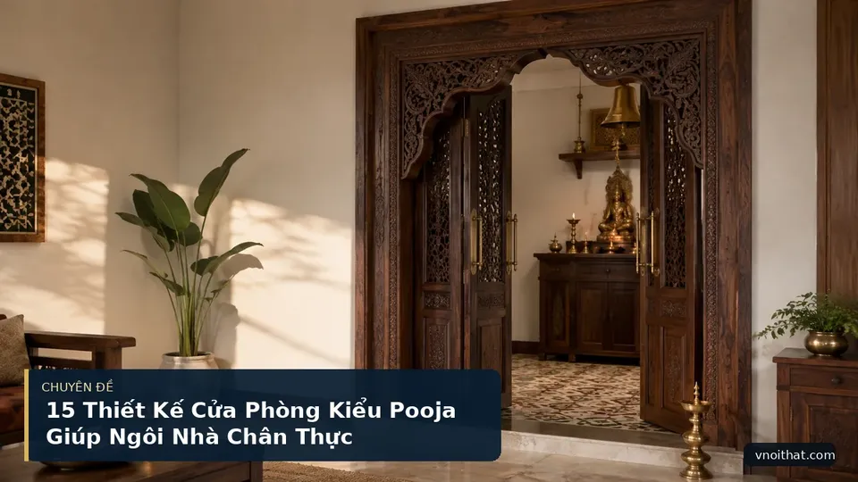15 Thiết Kế Cửa Phòng Kiểu Pooja Giúp Ngôi Nhà Chân Thực