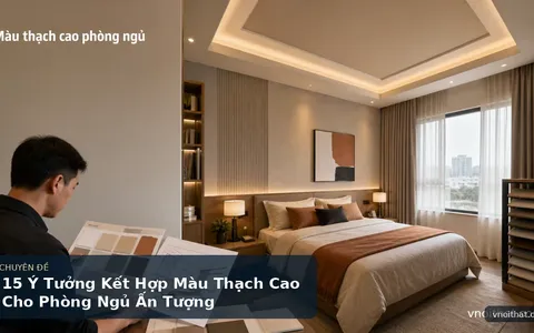 15 Ý Tưởng Kết Hợp Màu Thạch Cao Cho Phòng Ngủ Ấn Tượng