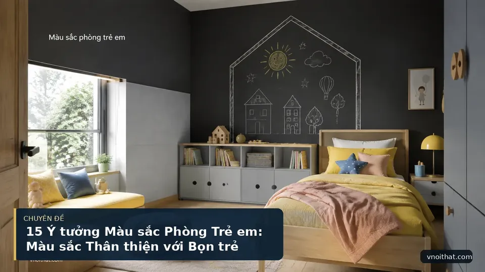 15 Ý tưởng Màu sắc Phòng Trẻ em: Màu sắc Thân thiện với Bọn trẻ