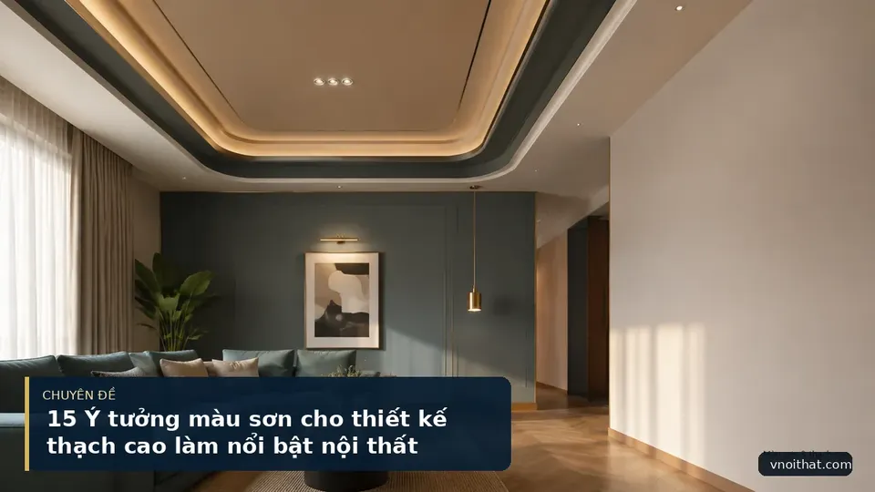 15 Ý tưởng màu sơn cho thiết kế thạch cao làm nổi bật nội thất