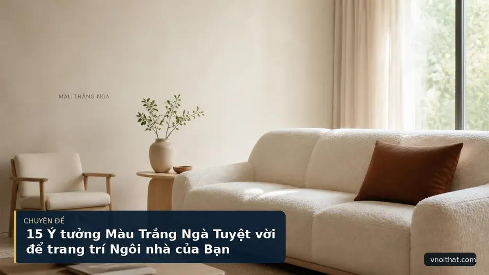 15 Ý tưởng Màu Trắng Ngà Tuyệt vời để trang trí Ngôi nhà của Bạn