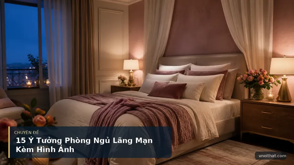 15 Ý Tưởng Phòng Ngủ Lãng Mạn Kèm Hình Ảnh