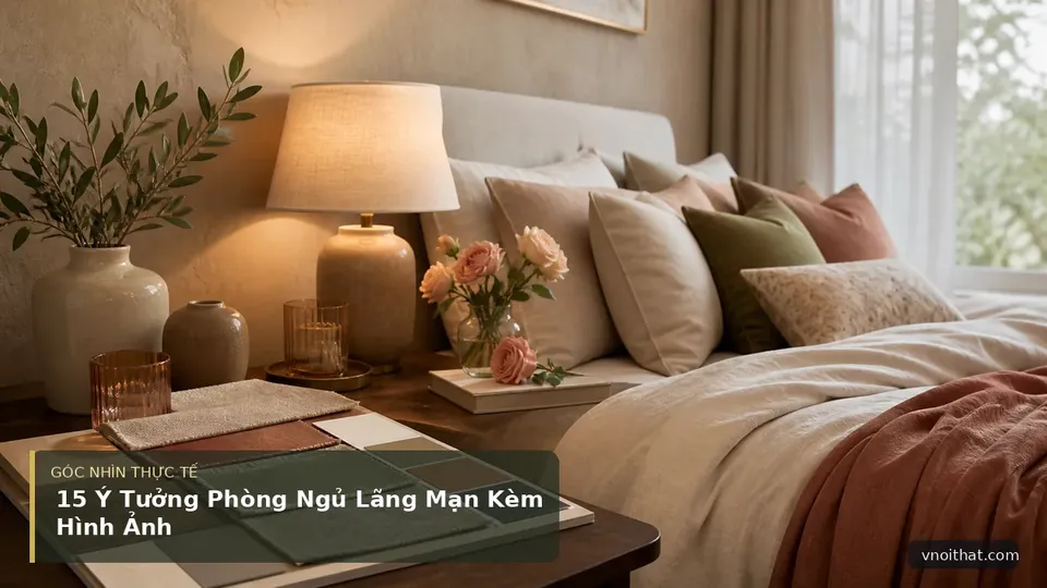 15 Ý Tưởng Phòng Ngủ Lãng Mạn Kèm Hình Ảnh — hình minh họa nội thất