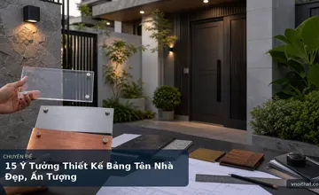 15 Ý Tưởng Thiết Kế Bảng Tên Nhà Đẹp, Ấn Tượng