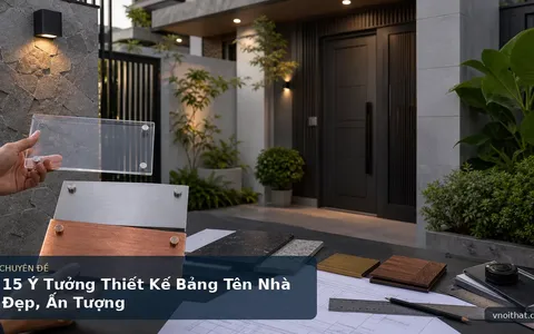 15 Ý Tưởng Thiết Kế Bảng Tên Nhà Đẹp, Ấn Tượng
