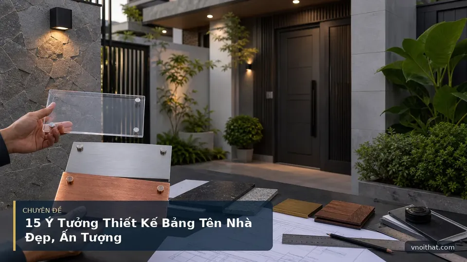 15 Ý Tưởng Thiết Kế Bảng Tên Nhà Đẹp, Ấn Tượng