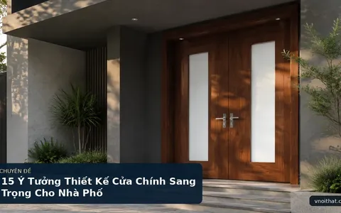 15 Ý Tưởng Thiết Kế Cửa Chính Sang Trọng Cho Nhà Phố
