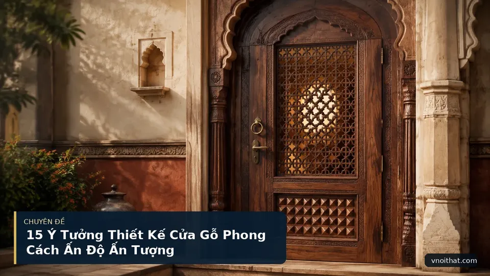 15 Ý Tưởng Thiết Kế Cửa Gỗ Phong Cách Ấn Độ Ấn Tượng