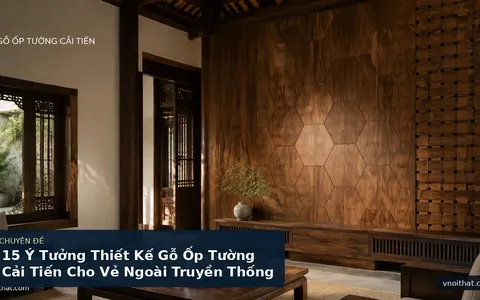 15 Ý Tưởng Thiết Kế Gỗ Ốp Tường Cải Tiến Cho Vẻ Ngoài Truyền Thống