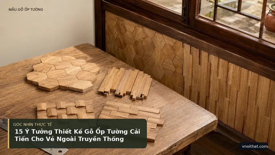 Chi tiết minh họa nội thất trong bài 15 Ý Tưởng Thiết Kế Gỗ Ốp Tường Cải Tiến Cho Vẻ Ngoài Truyền Thống