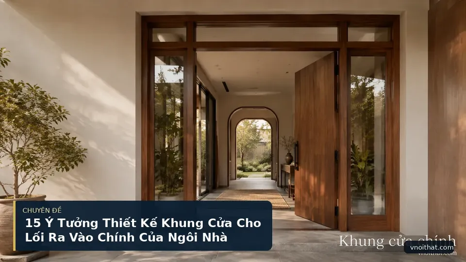 15 Ý Tưởng Thiết Kế Khung Cửa Cho Lối Ra Vào Chính Của Ngôi Nhà