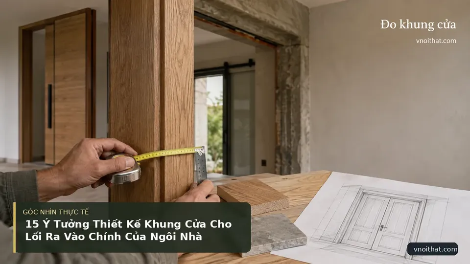 Chi tiết minh họa nội thất trong bài 15 Ý Tưởng Thiết Kế Khung Cửa Cho Lối Ra Vào Chính Của Ngôi Nhà
