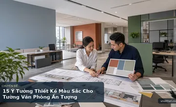 15 Ý Tưởng Thiết Kế Màu Sắc Cho Tường Văn Phòng Ấn Tượng