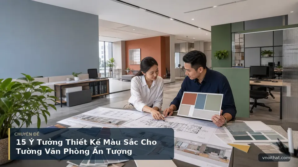 15 Ý Tưởng Thiết Kế Màu Sắc Cho Tường Văn Phòng Ấn Tượng