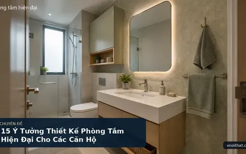 15 Ý Tưởng Thiết Kế Phòng Tắm Hiện Đại Cho Các Căn Hộ