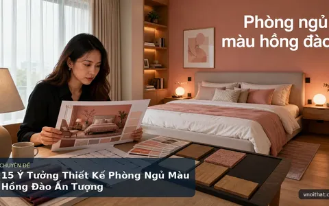 15 Ý Tưởng Thiết Kế Phòng Ngủ Màu Hồng Đào Ấn Tượng