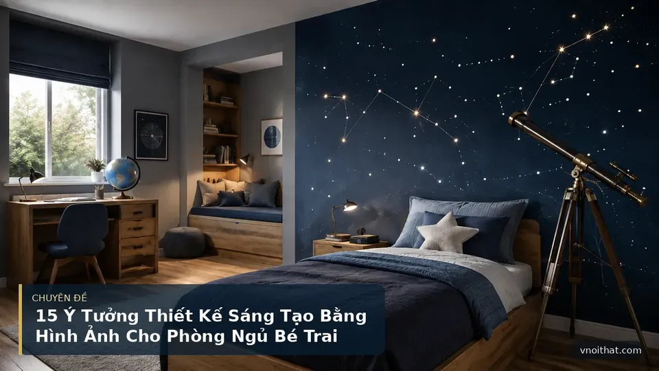15 Ý Tưởng Thiết Kế Sáng Tạo Bằng Hình Ảnh Cho Phòng Ngủ Bé Trai