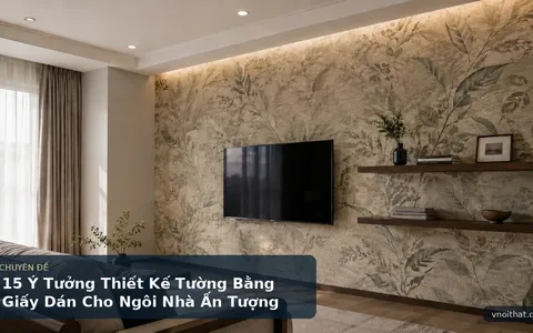 15 Ý Tưởng Thiết Kế Tường Bằng Giấy Dán Cho Ngôi Nhà Ấn Tượng