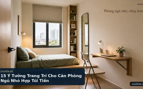 15 Ý Tưởng Trang Trí Cho Căn Phòng Ngủ Nhỏ Hợp Túi Tiền