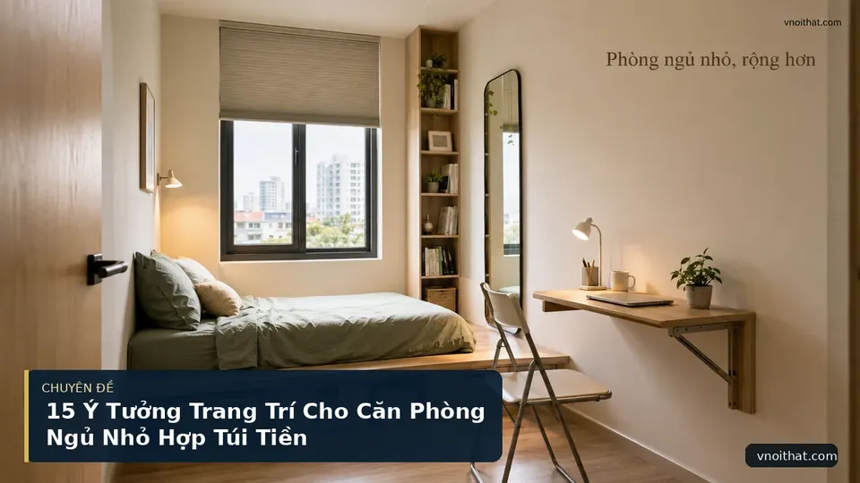 15 Ý Tưởng Trang Trí Cho Căn Phòng Ngủ Nhỏ Hợp Túi Tiền