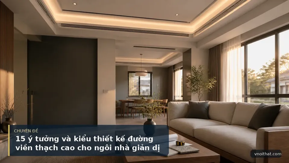 15 ý tưởng và kiểu thiết kế đường viền thạch cao cho ngôi nhà giản dị của bạn