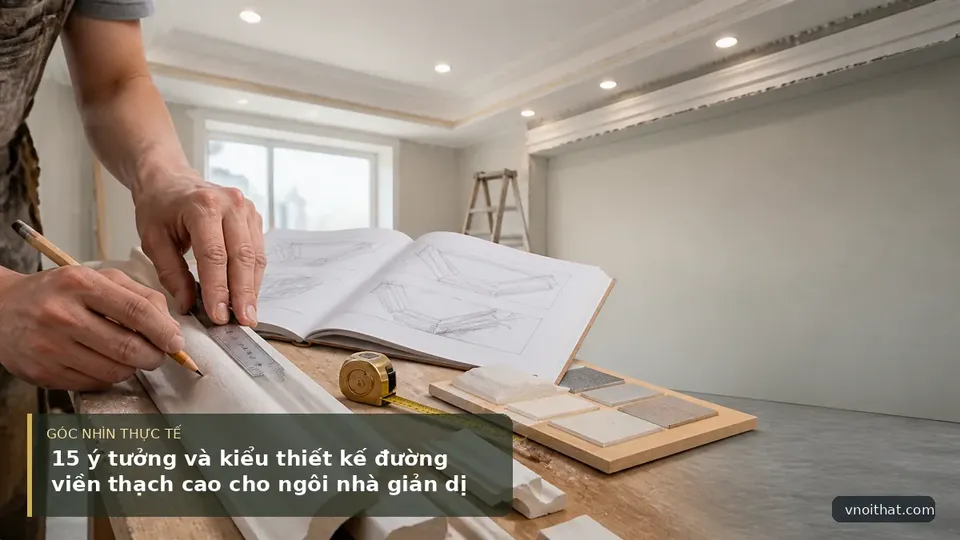 15 ý tưởng và kiểu thiết kế đường viền thạch cao cho ngôi nhà giản dị của bạn — hình minh họa nội thất