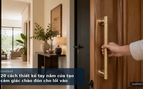 20 cách thiết kế tay nắm cửa tạo cảm giác chào đón cho lối vào