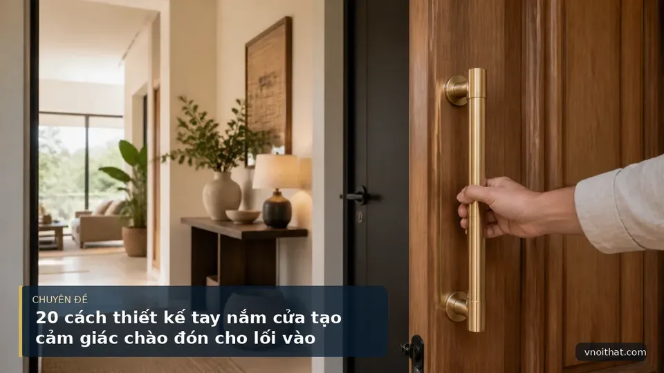 20 cách thiết kế tay nắm cửa tạo cảm giác chào đón cho lối vào