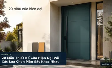 20 Mẫu Thiết Kế Cửa Hiện Đại Với Các Lựa Chọn Màu Sắc Khác Nhau