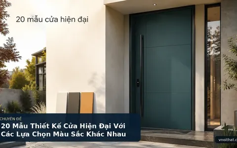 20 Mẫu Thiết Kế Cửa Hiện Đại Với Các Lựa Chọn Màu Sắc Khác Nhau